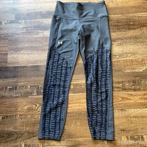 Under Armour Leggings with Navy Patterned Panels size S